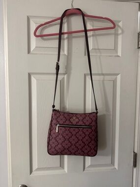 kate spade Plum Floral Pattern Crossbody Bag